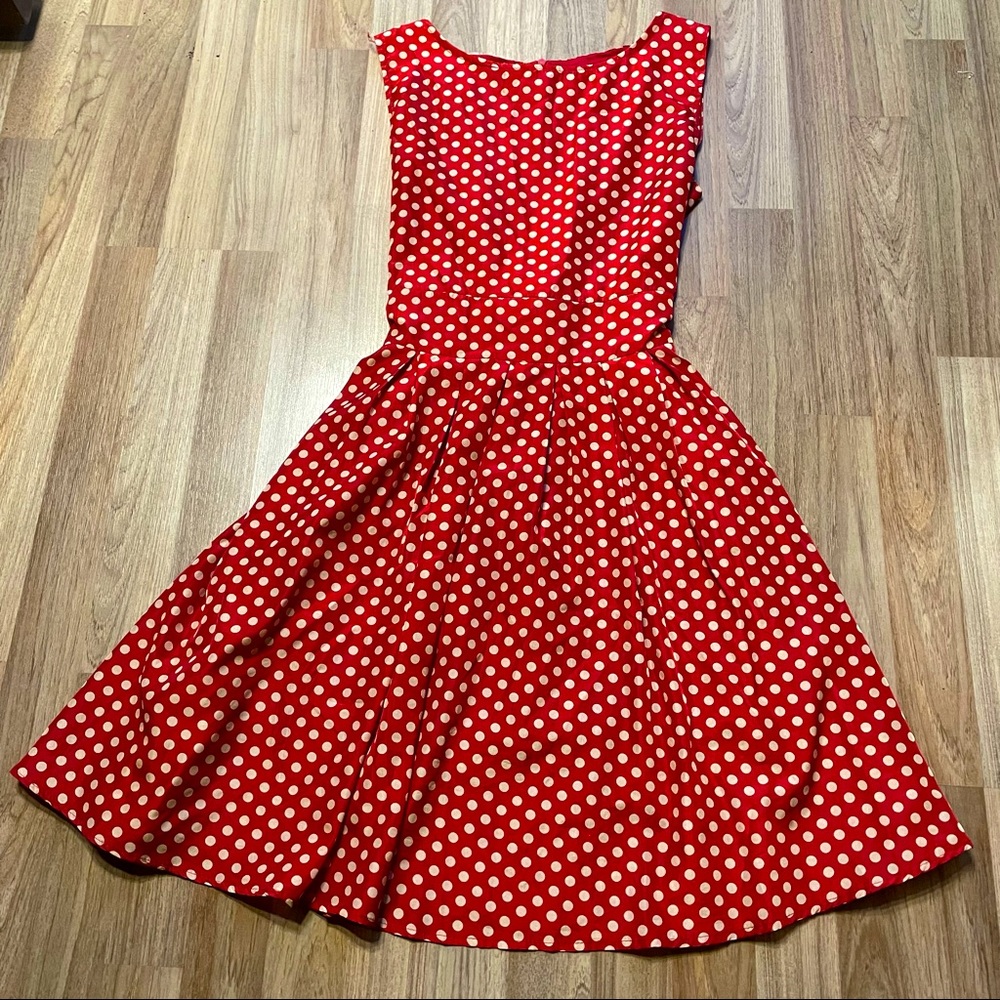 Retro polka dot dress